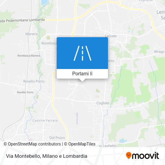 Mappa Via Montebello