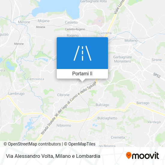 Mappa Via Alessandro Volta