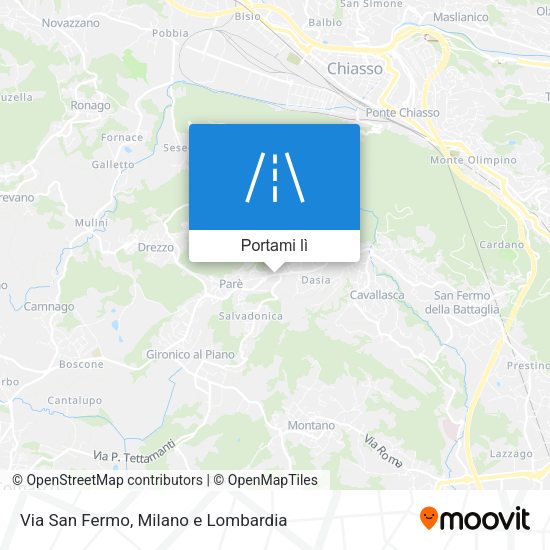 Mappa Via San Fermo
