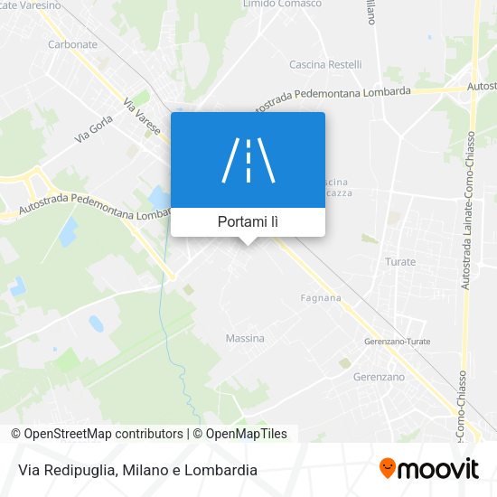 Mappa Via Redipuglia