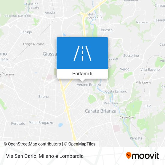 Mappa Via San Carlo