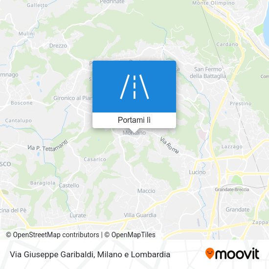 Mappa Via Giuseppe Garibaldi