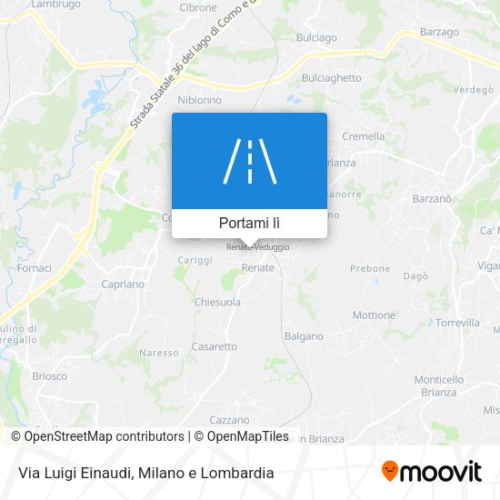 Mappa Via Luigi Einaudi