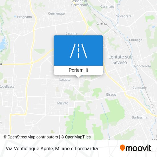 Mappa Via Venticinque Aprile