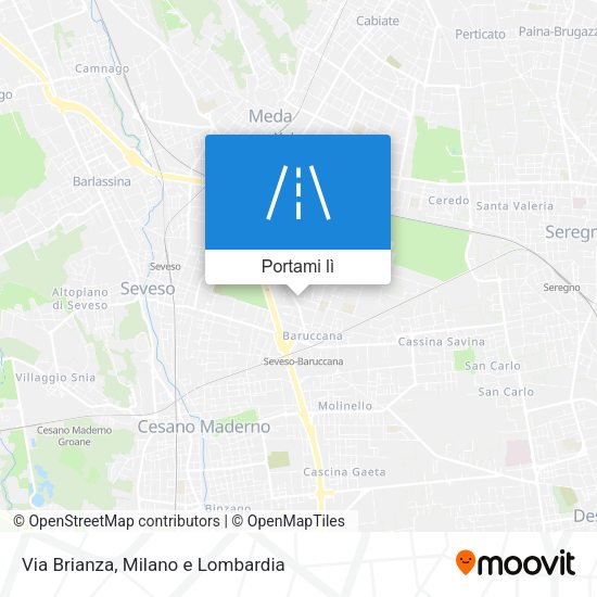 Mappa Via Brianza