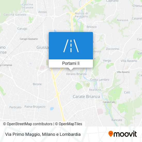 Mappa Via Primo Maggio