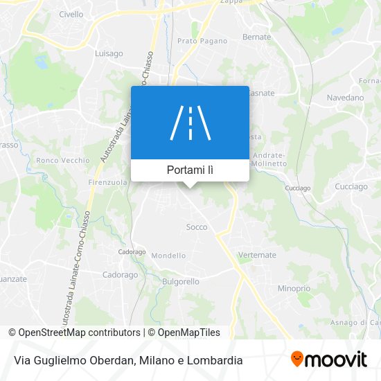 Mappa Via Guglielmo Oberdan