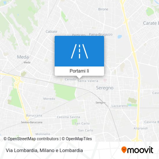 Mappa Via Lombardia