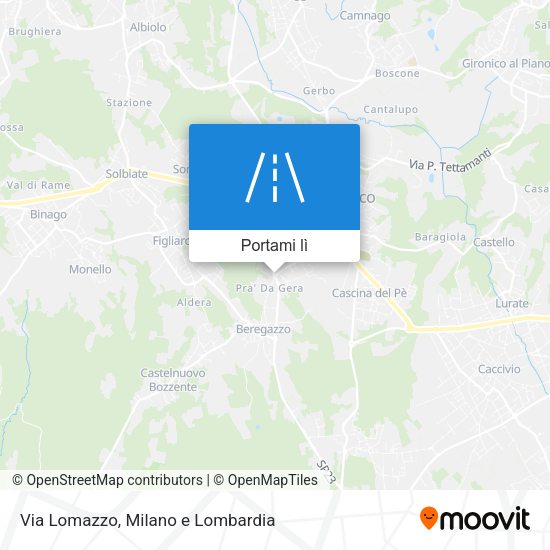 Mappa Via Lomazzo