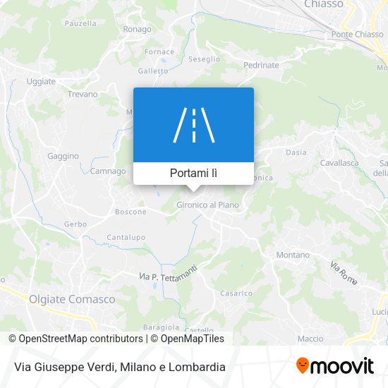 Mappa Via Giuseppe Verdi
