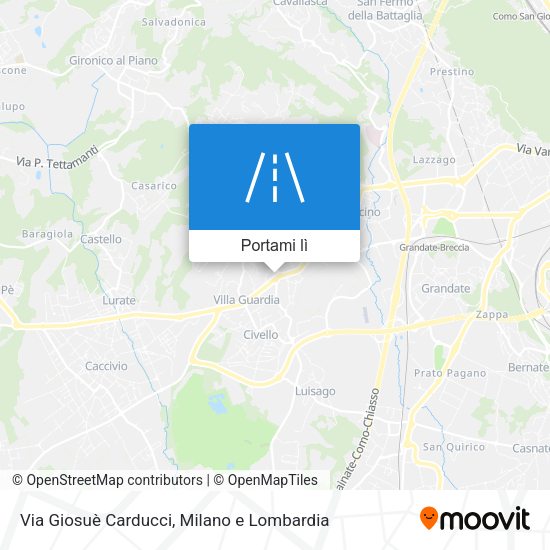 Mappa Via Giosuè Carducci