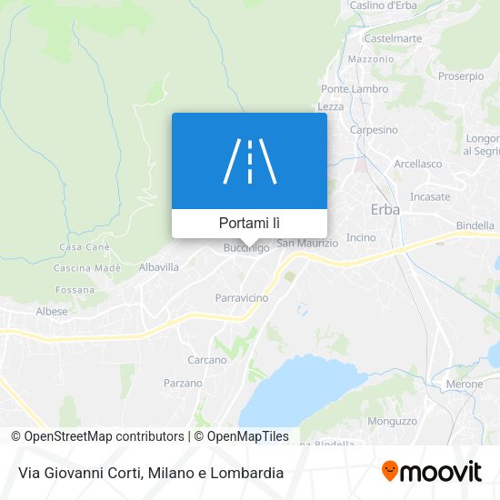 Mappa Via Giovanni Corti