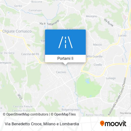 Mappa Via Benedetto Croce