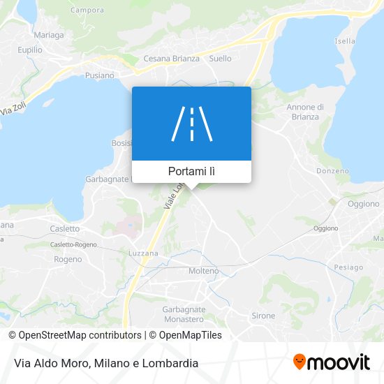 Mappa Via Aldo Moro