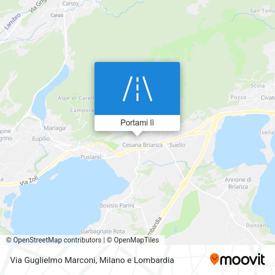 Mappa Via Guglielmo Marconi