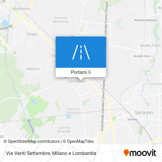 Mappa Via Venti Settembre