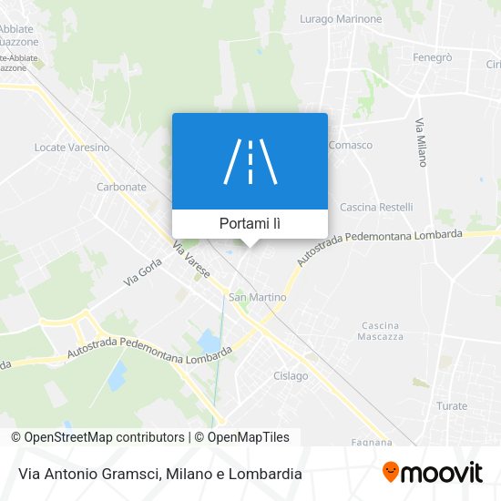 Mappa Via Antonio Gramsci