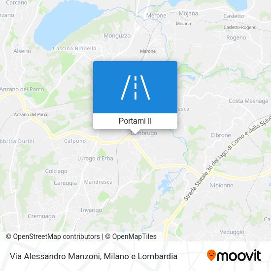 Mappa Via Alessandro Manzoni