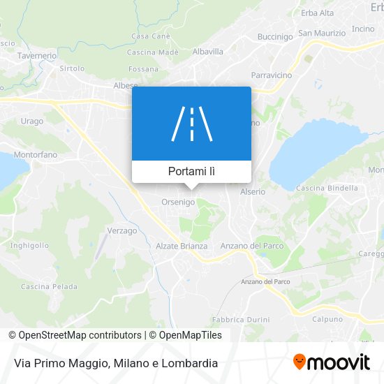 Mappa Via Primo Maggio