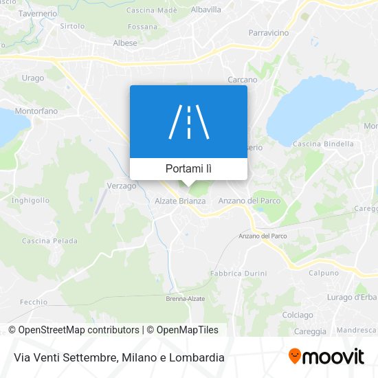 Mappa Via Venti Settembre