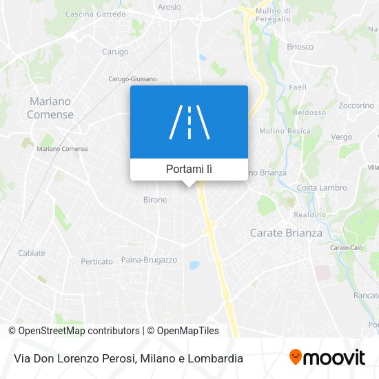Mappa Via Don Lorenzo Perosi