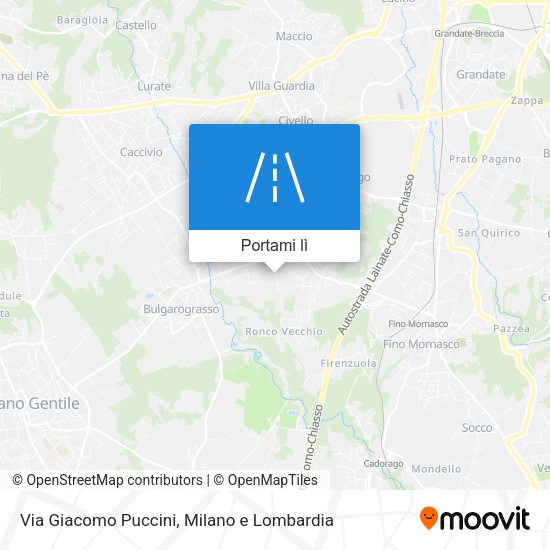 Mappa Via Giacomo Puccini