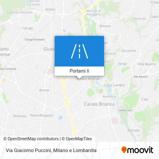 Mappa Via Giacomo Puccini
