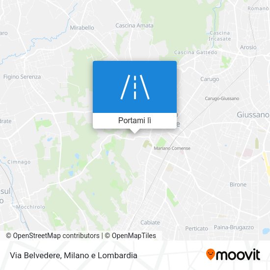 Mappa Via Belvedere