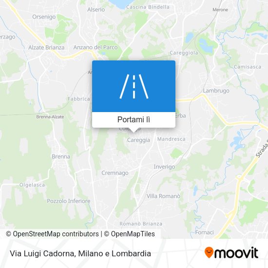 Mappa Via Luigi Cadorna