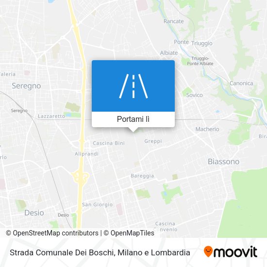 Mappa Strada Comunale Dei Boschi