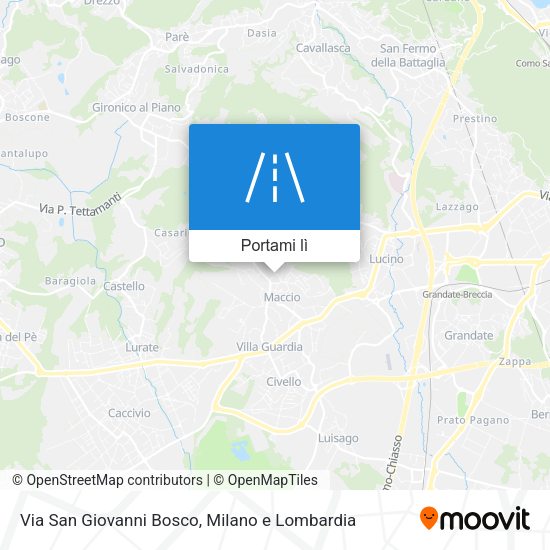 Mappa Via San Giovanni Bosco