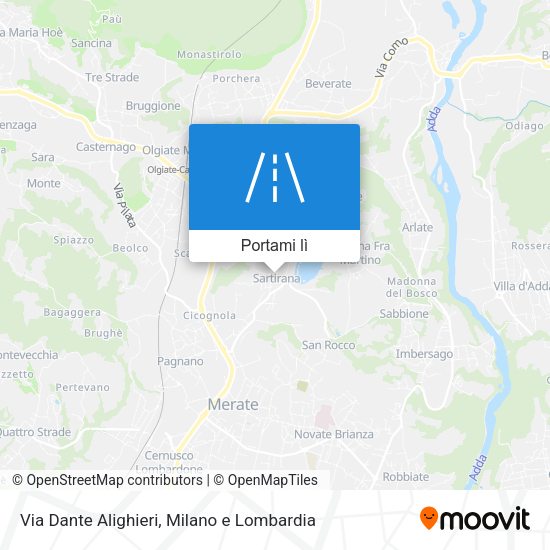 Mappa Via Dante Alighieri