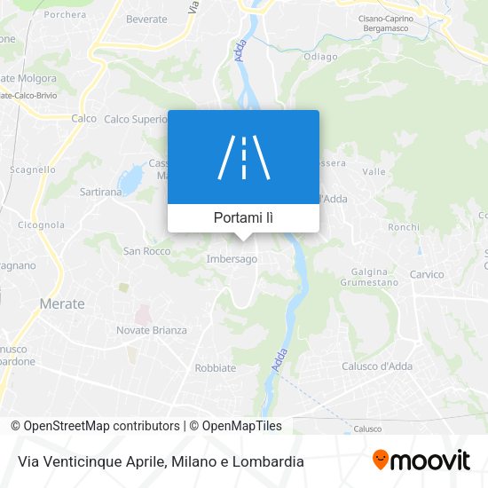 Mappa Via Venticinque Aprile