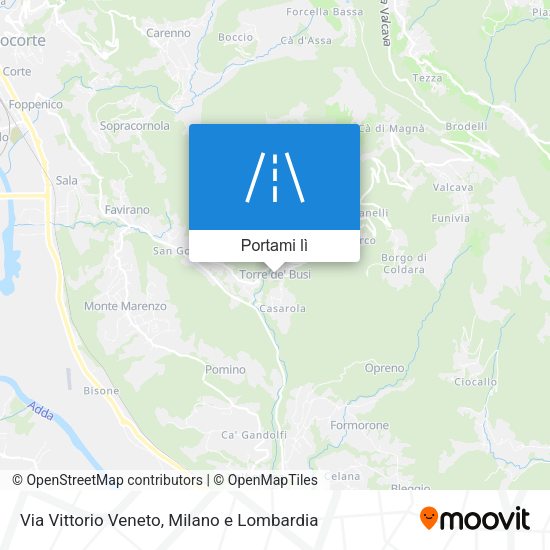 Mappa Via Vittorio Veneto