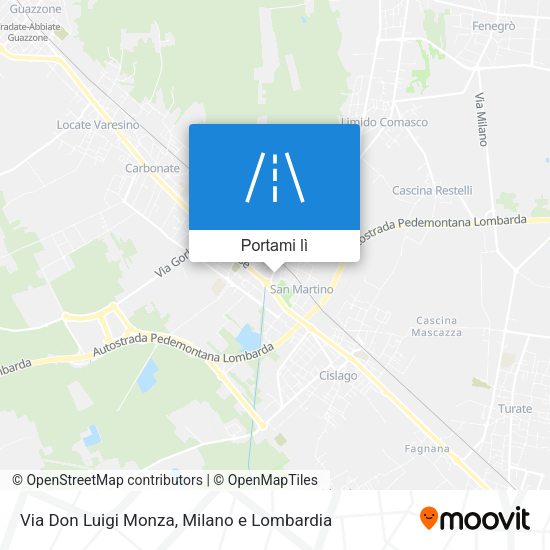 Mappa Via Don Luigi Monza