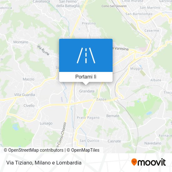 Mappa Via Tiziano