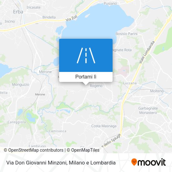 Mappa Via Don Giovanni Minzoni