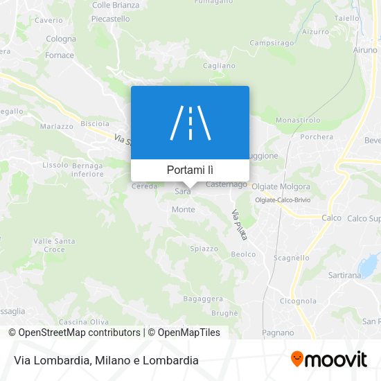 Mappa Via Lombardia