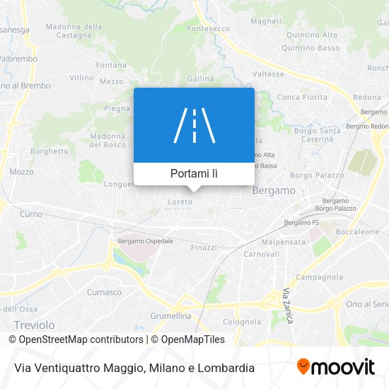 Mappa Via Ventiquattro Maggio