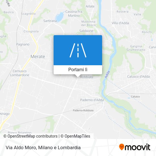 Mappa Via Aldo Moro