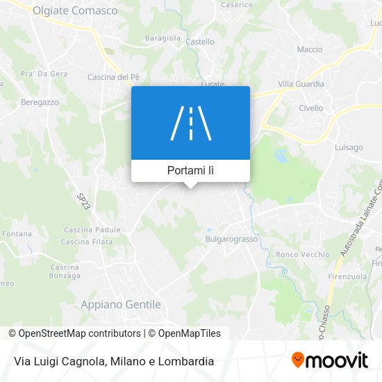Mappa Via Luigi Cagnola