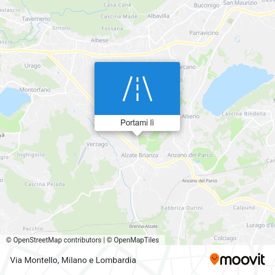 Mappa Via Montello