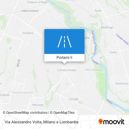 Mappa Via Alessandro Volta