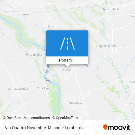 Mappa Via Quattro Novembre