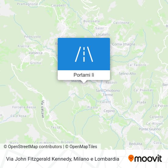 Mappa Via John Fitzgerald Kennedy