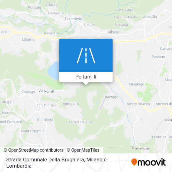 Mappa Strada Comunale Della Brughiera