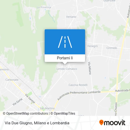 Mappa Via Due Giugno