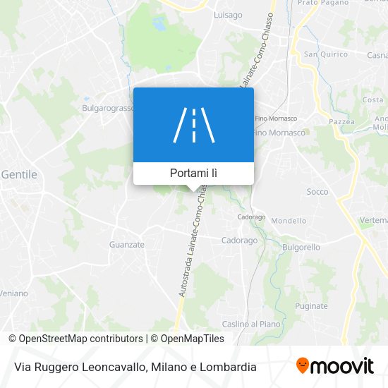 Mappa Via Ruggero Leoncavallo