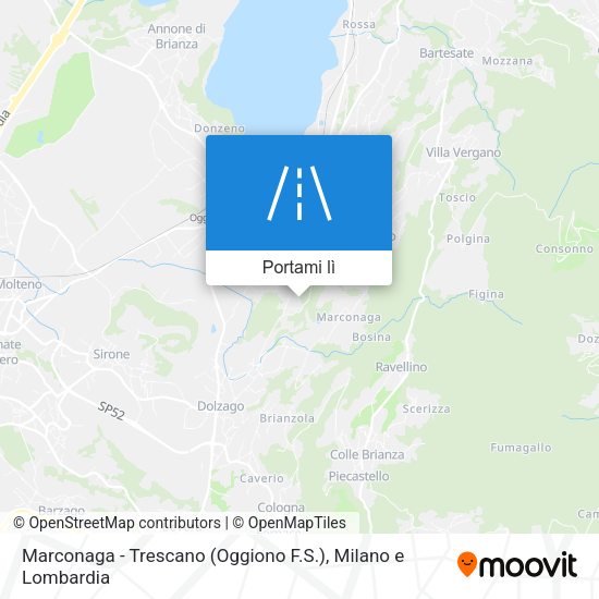Mappa Marconaga - Trescano (Oggiono F.S.)