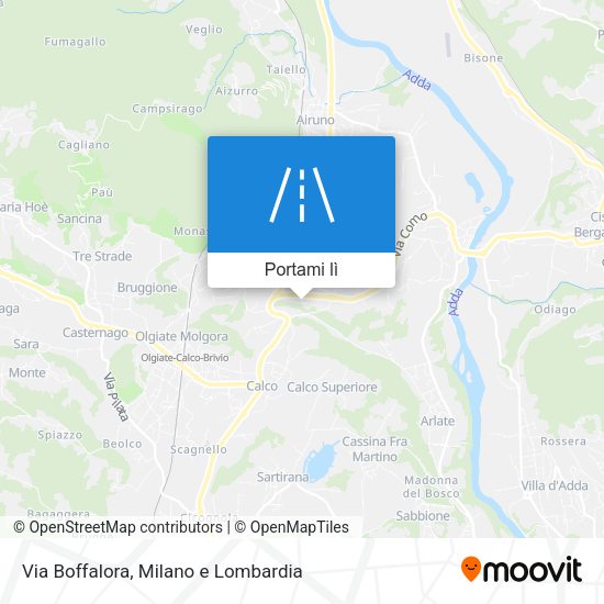Mappa Via Boffalora